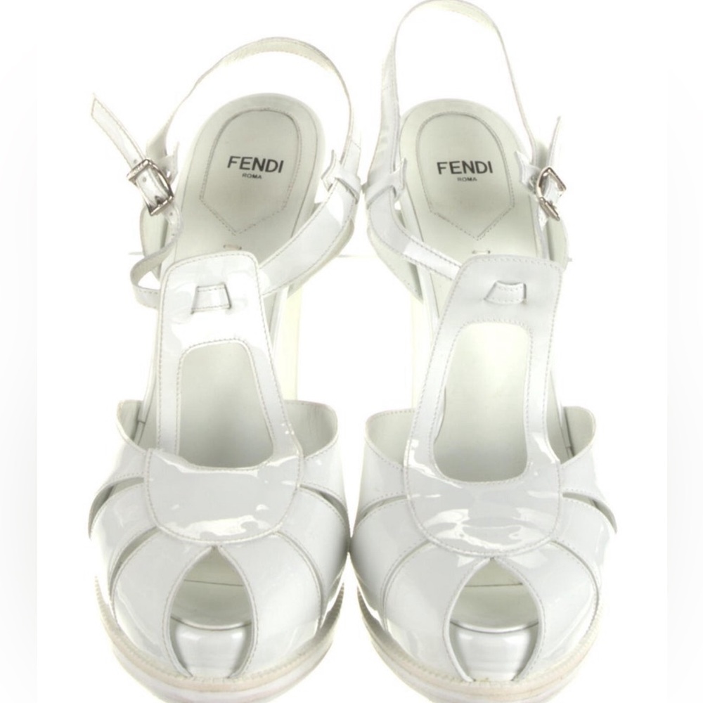 Fendi Patent Leather T-Strap Pumps -sz11